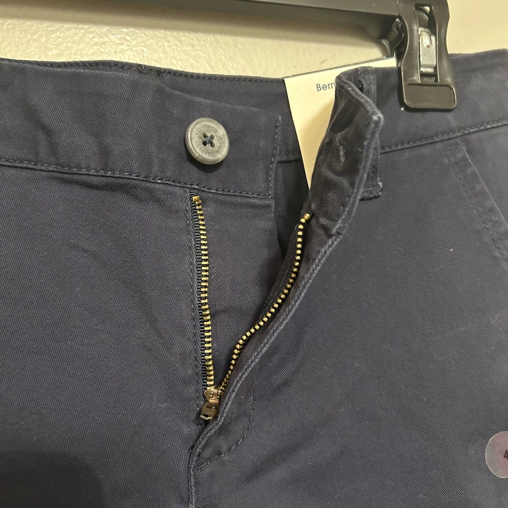 Aeropostale Bermuda Shorts Women's 4 Navy Blue 9" Inseam Chino Preppy Casual NWT - Picture 4 of 7